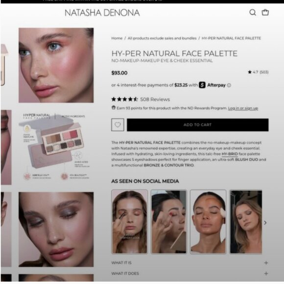 Natasha Denona HY-PER Natural Face Palette BNIB - Picture 2 of 10